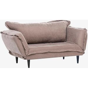 Canapea extensibilă 2 locuri Atelier Del Sofa - Țesătură de in cu cadru metalic - Mink GR121 Canapea extensibilă 2 locuri Atelier Del Sofa - Țesătură de in cu cadru metalic - Mink GR121