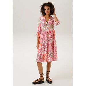 ANISTON CASUAL Modell 48 Bunt Großes Paisley-Kleid ANISTON CASUAL Modell 48 Bunt Großes Paisley-Kleid