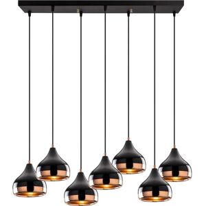 Opviq Yildo 7-Lichts Zwarte Metalen Hanglamp - Hanglamp Opviq Yildo 7-Lichts Zwarte Metalen Hanglamp - Hanglamp