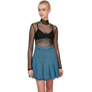 Trendyol Schwarze Bluse Modell M - Bluse Trendyol Schwarze Bluse Modell M - Bluse