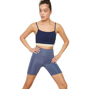 Legginsy z Wysokim Stanem Niebieskie Trendyol - Legginsy Legginsy z Wysokim Stanem Niebieskie Trendyol - Legginsy