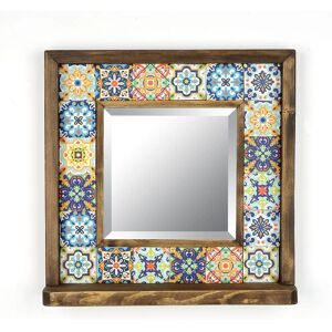 Woody Fashion 792EVL4216 Wandspiegel - Quadratisch Rustikal Modern Woody Fashion 792EVL4216 Wandspiegel - Quadratisch Rustikal Modern
