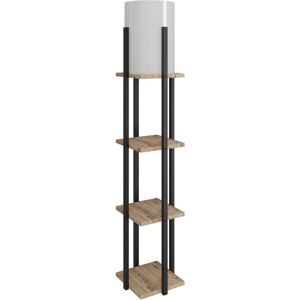FullHouse Nora SRC Staande Lamp - Natuurlijk/Zwart - 135cm FullHouse Nora SRC Staande Lamp - Natuurlijk/Zwart - 135cm