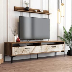 Mobilier TV Kailua Nuc de Nuc Maro White - Unitate TV Mobilier TV Kailua Nuc de Nuc Maro White - Unitate TV