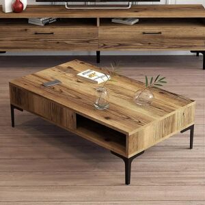 Hanah Home Masă de Cafea Nuc - Mobilier pentru living Hanah Home Masă de Cafea Nuc - Mobilier pentru living