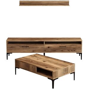 Hanah Home Set de Mobilier pentru Camera de Zi Istanbul Nuci - Mobilier de cameră de zi Hanah Home Set de Mobilier pentru Camera de Zi Istanbul Nuci - Mobilier de cameră de zi