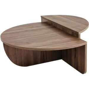Vente-Unique Kailua Nuss Runde Couchtisch-Set - Couchtisch-Set Vente-Unique Kailua Nuss Runde Couchtisch-Set - Couchtisch-Set