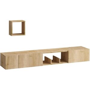 Meuble TV Calicosy Chêne Saphir - pour 180cm TV - Publicité Meuble TV Calicosy Chêne Saphir - pour 180cm TV - Publicité