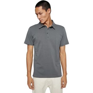 Koton Basic T-Shirt Polo Neck - Baumwolle - Šedá - M Koton Basic T-Shirt Polo Neck - Baumwolle - Šedá - M