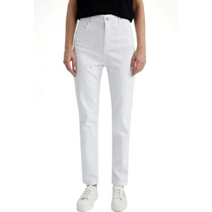 DEFACTO Carmela Wit Slim Fit Gabardine Broeken - Broeken DEFACTO Carmela Wit Slim Fit Gabardine Broeken - Broeken