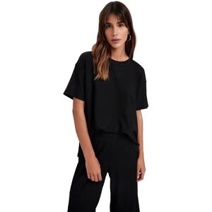 Defacto Zwart T-Shirt met ronde hals - Regular Fit Defacto Zwart T-Shirt met ronde hals - Regular Fit