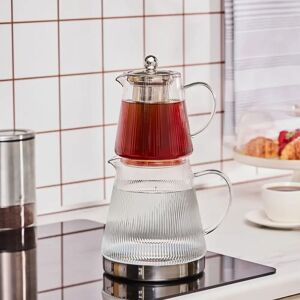 Karaca Keops Transparent Teapot Set - Heat-resistant Borosilicate Glass Karaca Keops Transparent Teapot Set - Heat-resistant Borosilicate Glass
