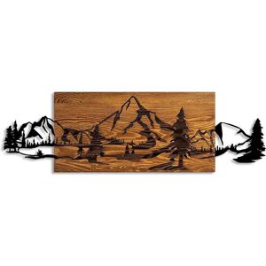 Wallity Chaîne de Montagnes en Bois - Décoration Murale - Publicité Wallity Chaîne de Montagnes en Bois - Décoration Murale - Publicité