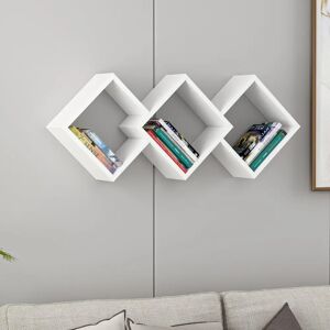 Hanah Home Galaxy Wall Shelf - White - Wall Shelf Hanah Home Galaxy Wall Shelf - White - Wall Shelf