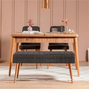 Hanah Home Set de Masă Gina - Maroane - 4 Piese Hanah Home Set de Masă Gina - Maroane - 4 Piese
