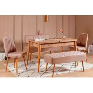 Hanah Home - Set de Masă - Maro - 5 Piese Hanah Home - Set de Masă - Maro - 5 Piese