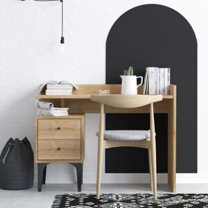 Bureau Erica en Chêne de Kalune Design - 100x45x80 cm - Bureau avec Rangement - Publicité Bureau Erica en Chêne de Kalune Design - 100x45x80 cm - Bureau avec Rangement - Publicité