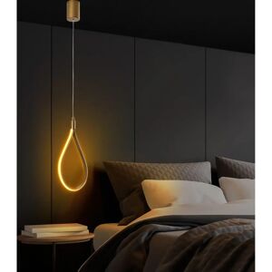 Lampadario Dorato Opviq Damla - Metallo, Altezza regolabile Lampadario Dorato Opviq Damla - Metallo, Altezza regolabile