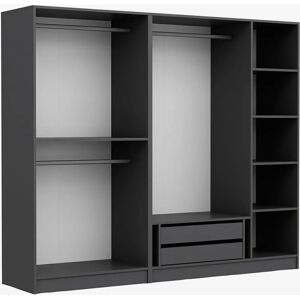 Hanah Home Lowri Grå Garderobe - Skab - Homeroom Hanah Home Lowri Grå Garderobe - Skab - Homeroom