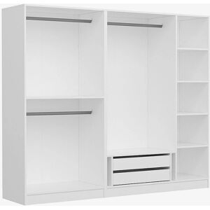 Kalune Design Garderobe - 2 Skuffer, Flere Hylder - Hvid Kalune Design Garderobe - 2 Skuffer, Flere Hylder - Hvid