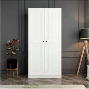 Hanah Home - Dulap Alb cu 2 Uși - Dulap Hanah Home - Dulap Alb cu 2 Uși - Dulap