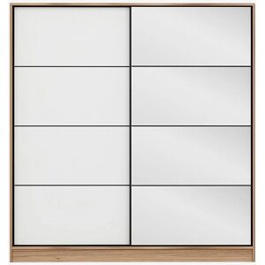Dulap Kailua L333 - Doru, Alb, 190x180x60cm - Dulap Dulap Kailua L333 - Doru, Alb, 190x180x60cm - Dulap