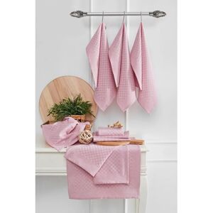 Hermia Lola Roze 10-delig keukenhanddoekenset Hermia Lola Roze 10-delig keukenhanddoekenset