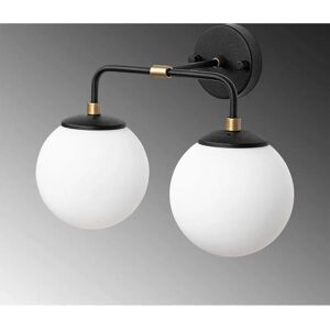 Opviq 12212 Lampa de perete - Culoare metalică și abajur de sticlă - Interior Opviq 12212 Lampa de perete - Culoare metalică și abajur de sticlă - Interior