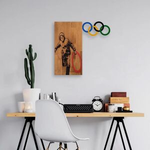 Wallity Banksy Wooden Wall Decor - Wall Accessory Wallity Banksy Wooden Wall Decor - Wall Accessory
