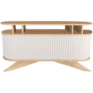 MUEBLES Kailua 252 Weiß & Eiche Sideboard - Sideboard MUEBLES Kailua 252 Weiß & Eiche Sideboard - Sideboard