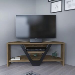 Hanah Home Karin Eliel Dulap TV - Oud și Negru - Mobilier TV Hanah Home Karin Eliel Dulap TV - Oud și Negru - Mobilier TV