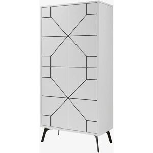 Calicosy Buffet Alb cu 4 Uși - Buffet Calicosy Buffet Alb cu 4 Uși - Buffet