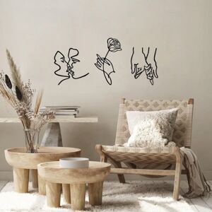 Wallity Rose Kissing Darling - Metal Wall Accessories Wallity Rose Kissing Darling - Metal Wall Accessories