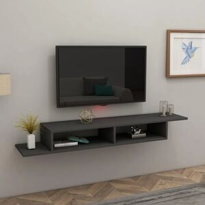 Dulap pentru TV Hanah Home Reece - Antracit - Design Modern Dulap pentru TV Hanah Home Reece - Antracit - Design Modern