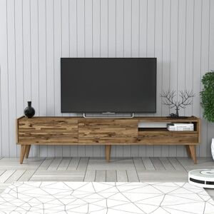 Hanah Home Valensiya Nucă Dulap TV - Mobilier TV Hanah Home Valensiya Nucă Dulap TV - Mobilier TV