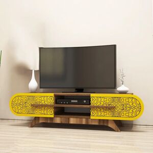 Hanah Home Defne Walnoot TV-meubel - TV unit Hanah Home Defne Walnoot TV-meubel - TV unit