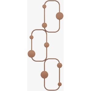 Hanah Home Metallisk Vægkrog - Kobber - 28x70 cm - 10kg Kapacitet Hanah Home Metallisk Vægkrog - Kobber - 28x70 cm - 10kg Kapacitet