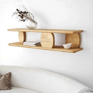 Skye Decor Modena - Raft de perete din lemn masiv de stejar - 120x24x30cm Skye Decor Modena - Raft de perete din lemn masiv de stejar - 120x24x30cm