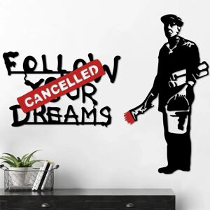 Wallity Banksy Metal 06 - Wanddecoratie Wallity Banksy Metal 06 - Wanddecoratie