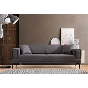 Menzzo - Vertice - Dunkelgrau Mikrofaser - 3-Sitzer - Sofa Menzzo - Vertice - Dunkelgrau Mikrofaser - 3-Sitzer - Sofa