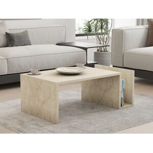 Hanah Home Coffee Table Memo - Travertine - Coffee Table Hanah Home Coffee Table Memo - Travertine - Coffee Table