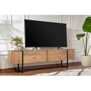 Hanah Home Serenity Svart TV-benk - 180cm Moderne Utforming Hanah Home Serenity Svart TV-benk - 180cm Moderne Utforming