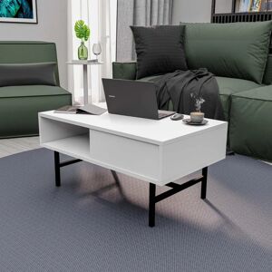 Hanah Home Roger White Coffee Table - Coffee Table Hanah Home Roger White Coffee Table - Coffee Table