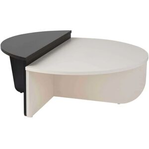 Hanah Home Table basse Orion - Blanc et Noir - Table basse - Publicité Hanah Home Table basse Orion - Blanc et Noir - Table basse - Publicité