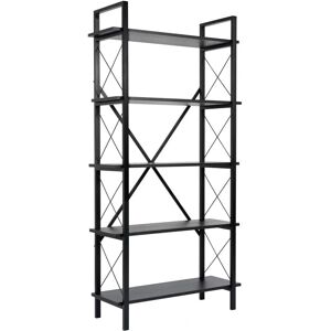 Hanah Home Elysian Zwart Boekenkast - Modern Industrieel Design Hanah Home Elysian Zwart Boekenkast - Modern Industrieel Design