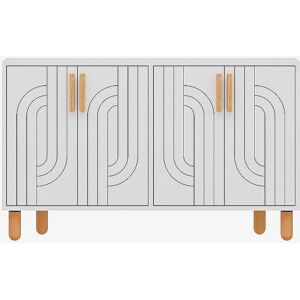 Hanah Home - Comoda Rodney - Alb - Comode & sideboards Hanah Home - Comoda Rodney - Alb - Comode & sideboards