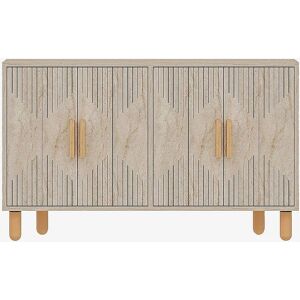 Hanah Home Roger Beige Buffet - Skænke & sideboards - Publicité Hanah Home Roger Beige Buffet - Skænke & sideboards - Publicité