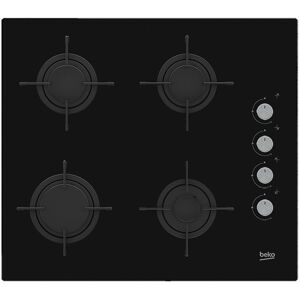 Beko HILG64120S Płyta Grzewcza Czarna Wbudowana 60 cm Gaz 4 Strefy Beko HILG64120S Płyta Grzewcza Czarna Wbudowana 60 cm Gaz 4 Strefy