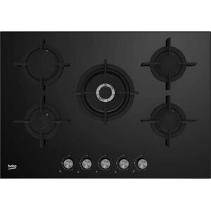 Beko HILW 75222 SL - Nero - Piano cottura a gas Beko HILW 75222 SL - Nero - Piano cottura a gas