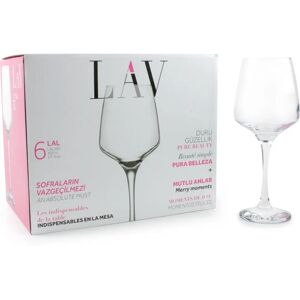 LAV Lal 400ml Wino Kieliszek - Elegancki długi trzonek LAV Lal 400ml Wino Kieliszek - Elegancki długi trzonek